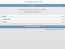 Tablet Screenshot of ljv-mecklenburg-vorpommern.de